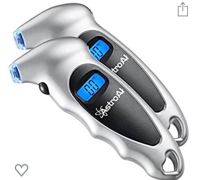 digital tire pressure gauge-Five Car Safety Gadgets