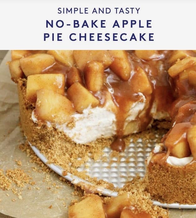 apple pie cheesebake, plan a party, dinner and desserts