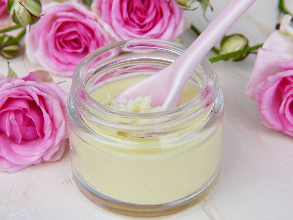 homemade lotion made with essential oils