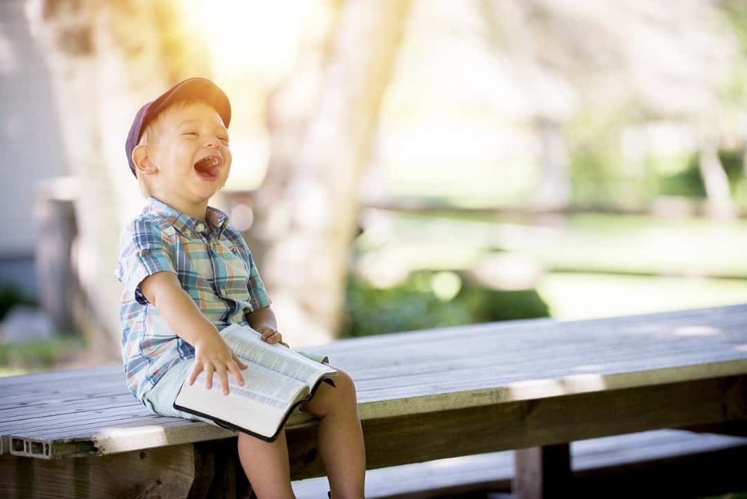 baby laughing