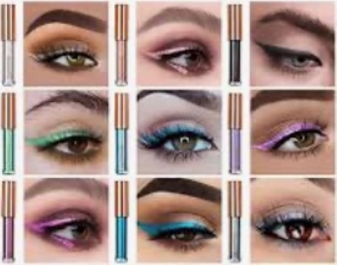 beauty trend of bright eyeliner