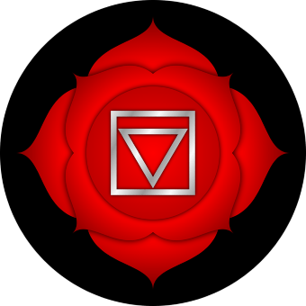 red is color of root chakra to be explained