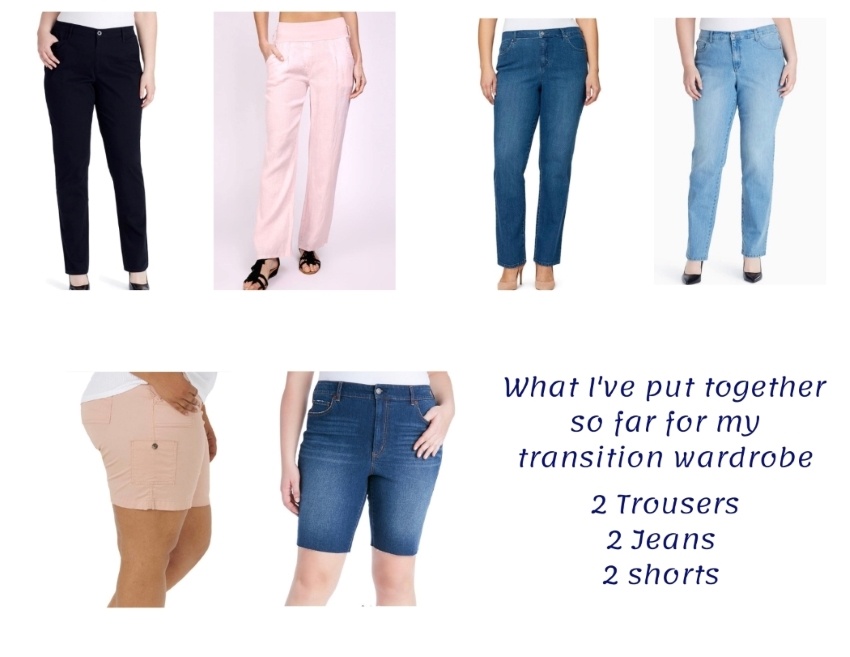 Bottoms for a transitional wardrobe after losing weight