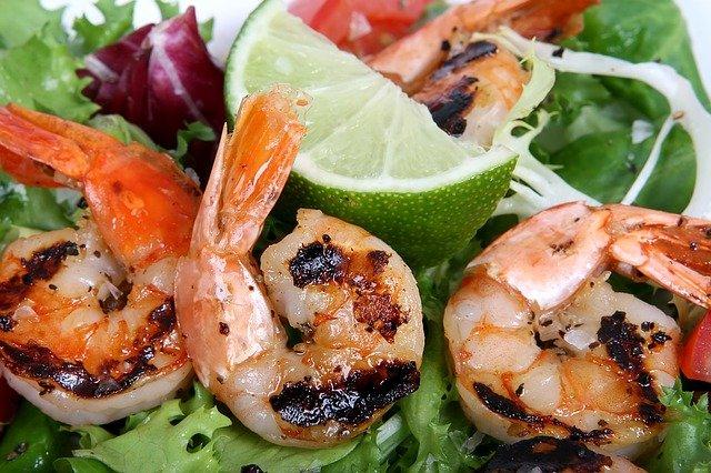 shrimp salad  is a better choice and may improve your health