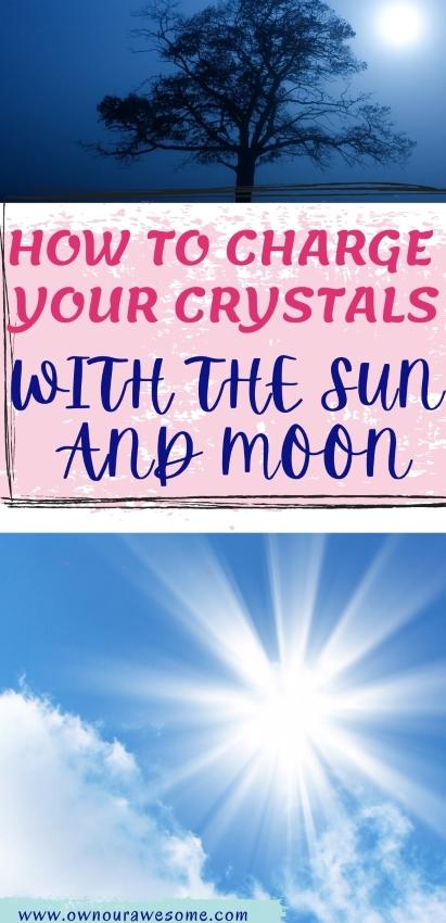 use moon and sun to charge your crystals